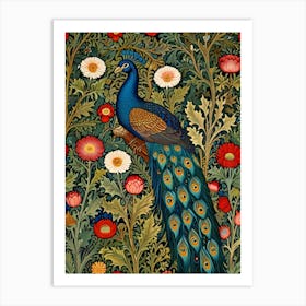 William Morris Peacock 3 Art Print