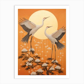 Cranes In The Sky Art Print