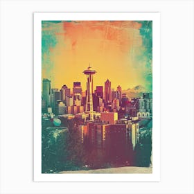 Seattle Polaroid Inspired 2 Art Print
