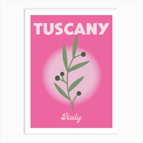 Tuscany Italy Travel Print Art Print