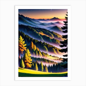 Smoky Mountains Art Print