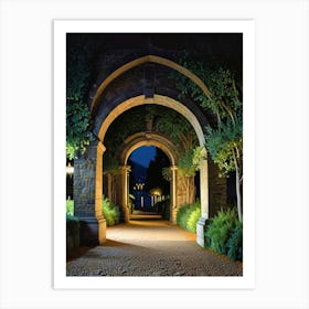 Archway At Night Art Print