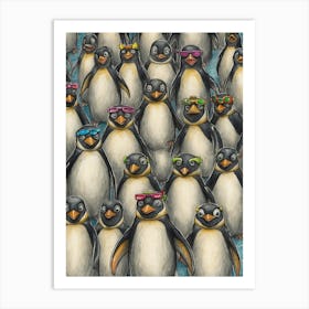 Penguins Art Print