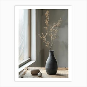 Vase On A Table Art Print