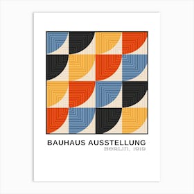 Bauhaus Orange Exhibition 18 Art Print