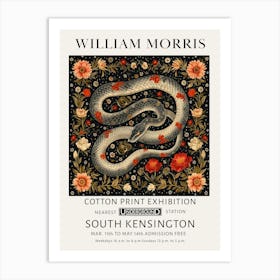 William Morris Snake Botanical Art Print