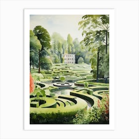 Garden Of Cosmic Speculation United Kingdom Watercolour 1 Art Print