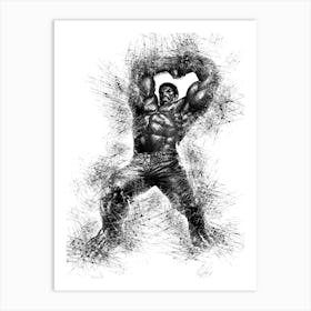 Hulk Avengers Sketch Art Print