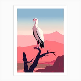 Minimalist California Condor 2 Illustration Art Print