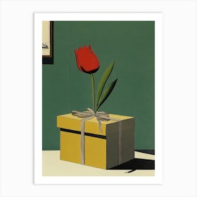 Tulip In A Box Art Print