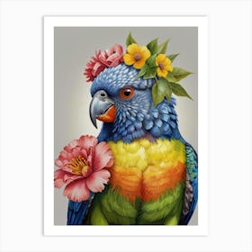 Colorful Parrot 5 Art Print