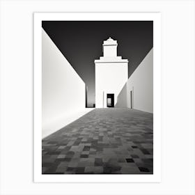 Faro, Portugal, Photography In Black And White 4 Art Print