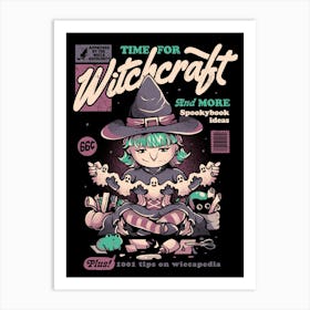 Witchcraft - Funny Halloween Witch Gift Art Print