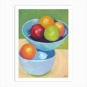 Pummelo Bowl Of fruit Art Print