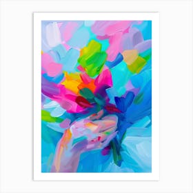 Flowers In A Hand 1 Art Print