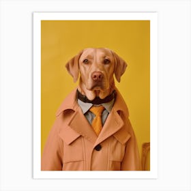 A Dog Labrador Retriever 14 Art Print