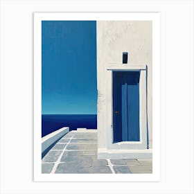 Blue Door, Greece 1 Art Print