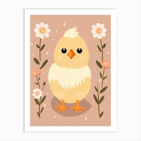 Baby Animal Illustration  Chick 4 Art Print