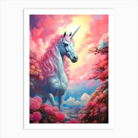 Unicorn In The Sky Art Print