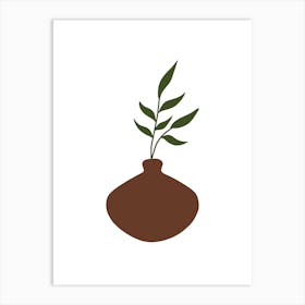 Plant In A Pot 3 Art Print