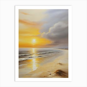 Sunset On The Beach 11 Art Print