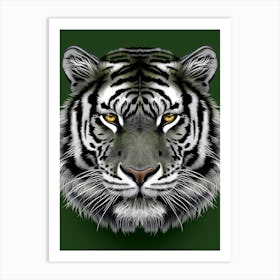 White Tiger 1 Art Print