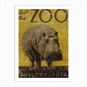 Vintage Travel Poster ― Visit The Zoo Philadelphia Art Print