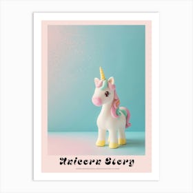 Pastel Toy Unicorn Photography 1 Poster Art Print