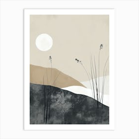 Still Beige Minimalist Style Art Print