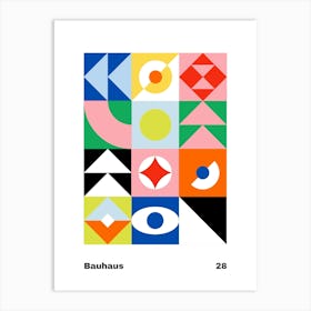 Geometric Bauhaus Poster 28 Affiche