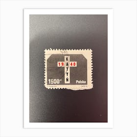 Postage Stamp 13 Art Print