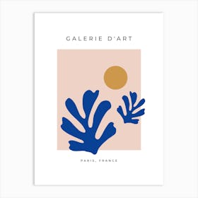 Cutout Blue Art Print