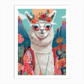 Llama Art Print