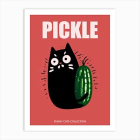 Pickle Cat Art Print