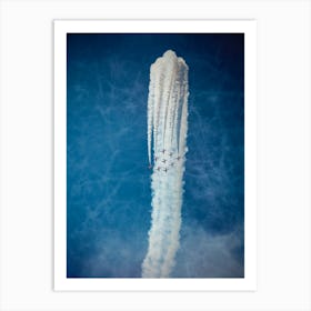 Red Arrows Smoke Trails Art Print