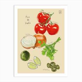 Pico de Gallo  Art Print