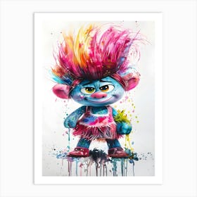 Poppy Of Trolls World Tour Art Print