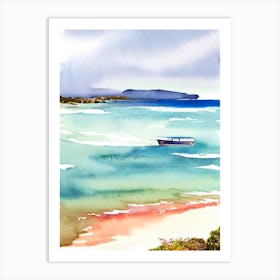 Boat Harbour Beach 4, Australia Watercolour Art Print