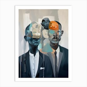 Two Men In Suits Art Print