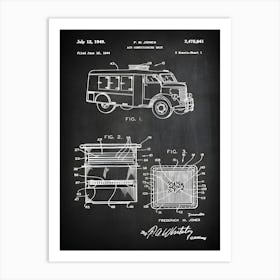 Truck Patent Print, Air Conditioning Truck Decor, Refrigerated Van Pickup Art, Truck Poster, Truck Wall Art, Pickup Decor, Food Truck, Vt8411 Art Print