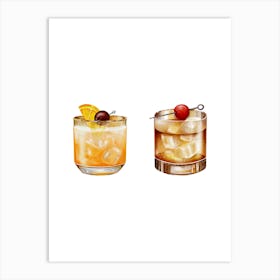 Cocktail Set 2 Art Print