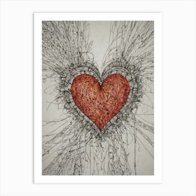 Heart Of Love 14 Art Print