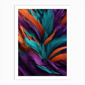 Feathers Abstract Art Print