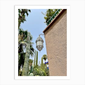 Lamp In A Cactus Garden Art Print