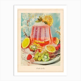 Pink Jelly Retro Collage 1 Poster Art Print