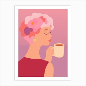 My Perfect Cup: A Blissful Coffee Break Art Print