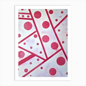 Abstract Polka Dots Art Print