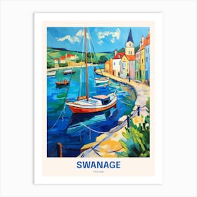 Swanage England 5 Uk Travel Poster Art Print