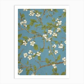 Flowering Dogwood 2 tree Vintage Botanical Art Print