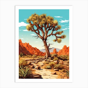 Jaegers Joshua Tree, Nat Viga Style (3) Art Print